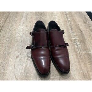 To Boot New York Adam Derrick Burgundy Monk Strap Leather Sz 9 Made In Italy